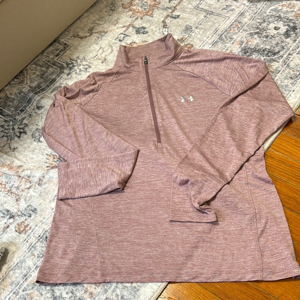 Under Armour Heathered Pink Pullover